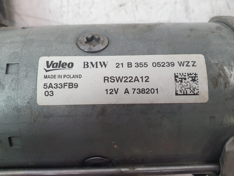 Recambio de motor arranque para bmw x3 (g01, f97, g08) xdrive 20 d mild-hybrid referencia OEM IAM 12415A33FB9 21B35505239 ARF910