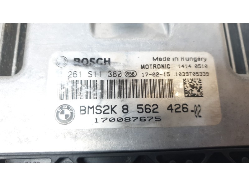 Recambio de centralita motor uce para bmw f ( - 800cc) f 700 gs (k70) referencia OEM IAM BMS2K8562426 0261S11380 