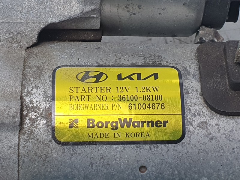 Recambio de motor arranque para kia xceed 1.0 t-gdi 74 kw (100 cv) referencia OEM IAM 3610004270  