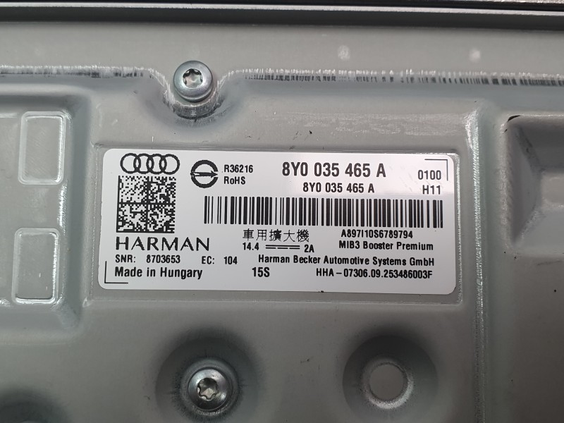 Recambio de amplificador de sonido para audi a1 sportback (gba) 30 tfsi referencia OEM IAM 8Y0035465A  