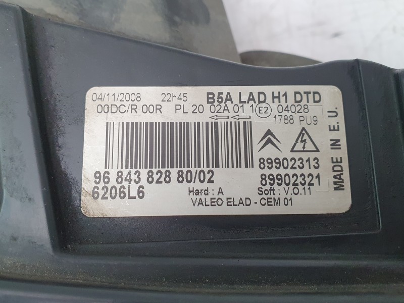 Recambio de faro derecho para citroën c4 i (lc_) 1.6 thp 150 referencia OEM IAM 9684382880  