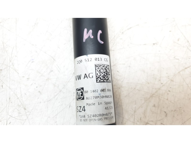 Recambio de amortiguador trasero derecho para audi a1 sportback (gba) 30 tfsi referencia OEM IAM 2Q0512013CG  