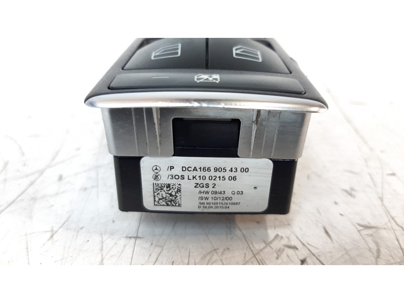 Recambio de mando elevalunas delantero izquierdo para mercedes-benz clase gla (w156) gla 200 cdi (156.908) referencia OEM IAM 16