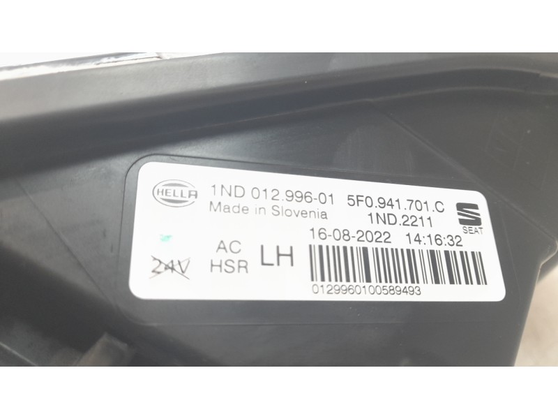 Recambio de faro antiniebla izquierdo para seat leon sportstourer (kl8, kld) 2.0 tdi referencia OEM IAM 5F0941701C  