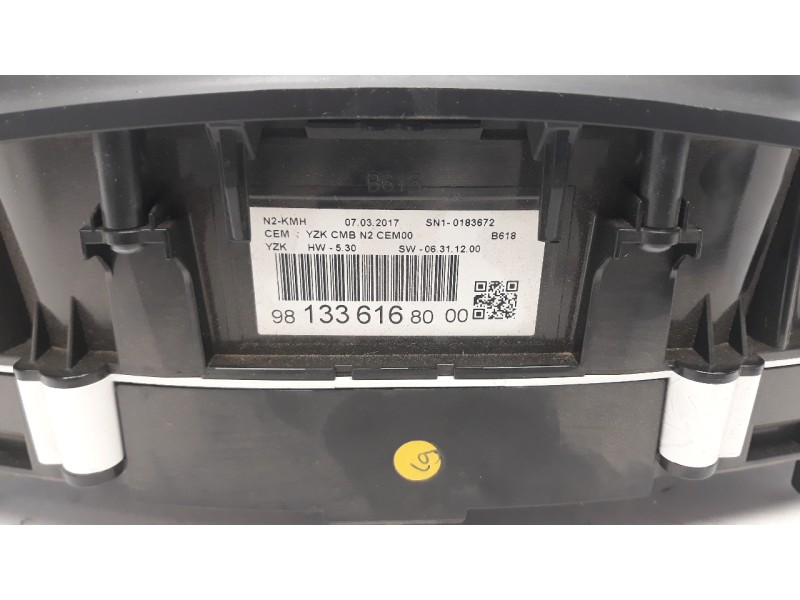 Recambio de cuadro instrumentos para citroen c3 feel referencia OEM IAM 9813361680  