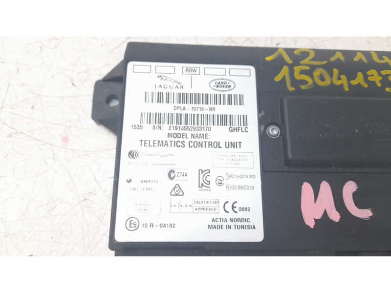 Recambio de modulo electronico para land rover range rover evoque (l538) 2.0 d 4x4 referencia OEM IAM DPLA70718NT  
