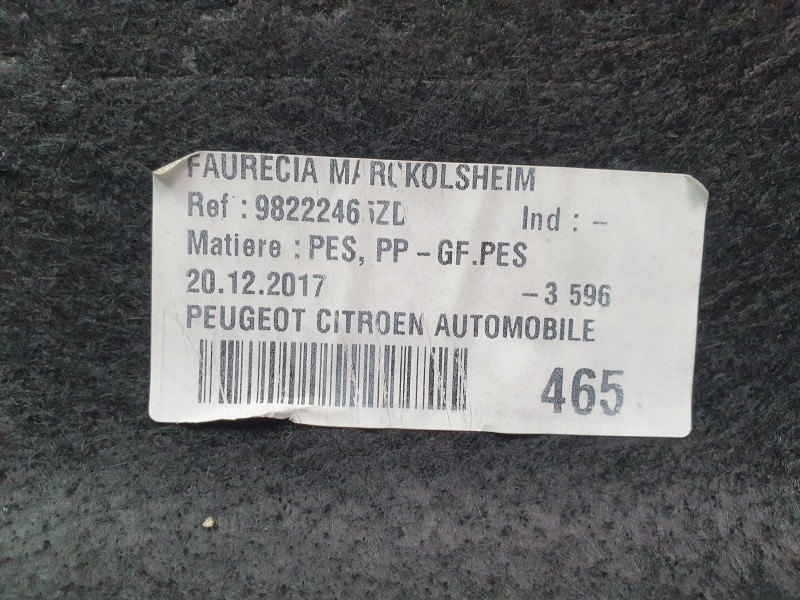 Recambio de bandeja trasera para peugeot 308 ii (lb_, lp_, lw_, lh_, l3_) 1.6 hdi 100 referencia OEM IAM 98222465ZD  