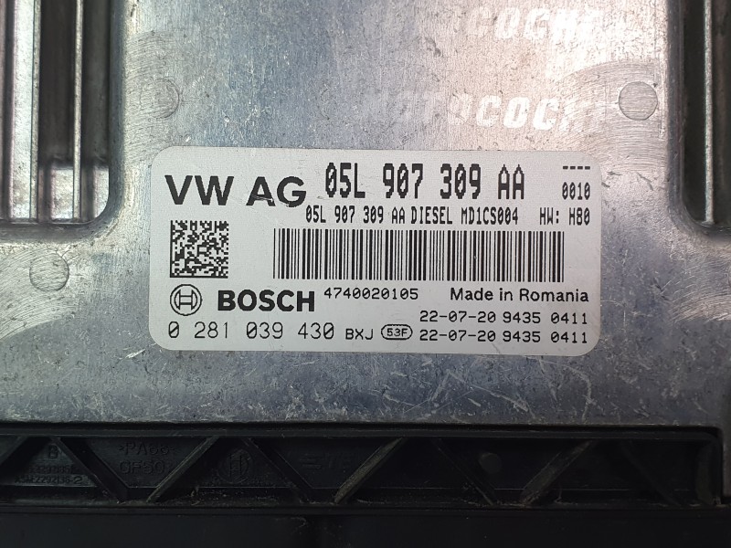 Recambio de centralita motor uce para seat leon sportstourer (kl8, kld) 2.0 tdi referencia OEM IAM 05L907309AA 0281039430 