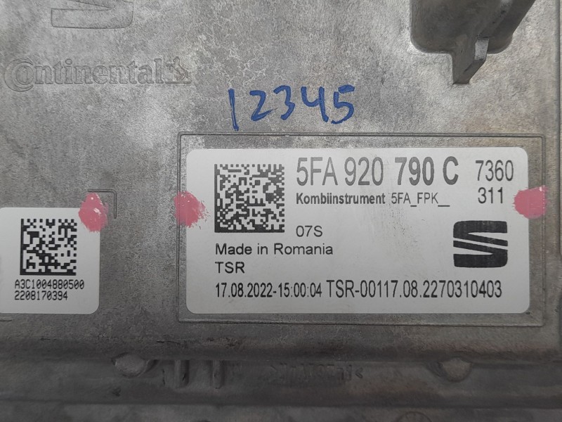 Recambio de cuadro instrumentos para seat leon sportstourer (kl8, kld) 2.0 tdi referencia OEM IAM 5FA920790C  