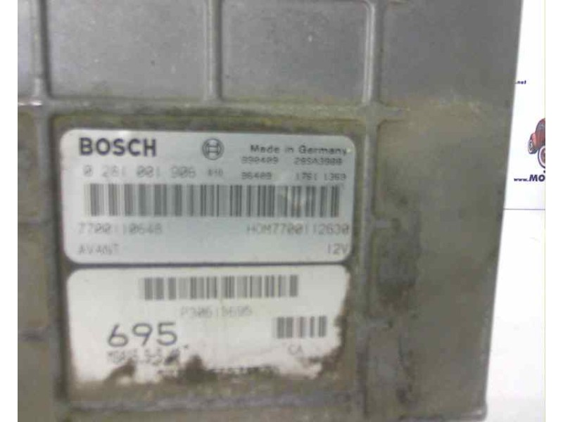 Recambio de centralita motor uce para volvo s40 berlina 1.9 diesel referencia OEM IAM HOM7700112630 0281001906 4736