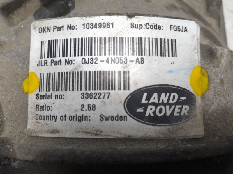 Recambio de diferencial trasero para land rover range rover evoque (l538) 2.0 d 4x4 referencia OEM IAM LR072726  