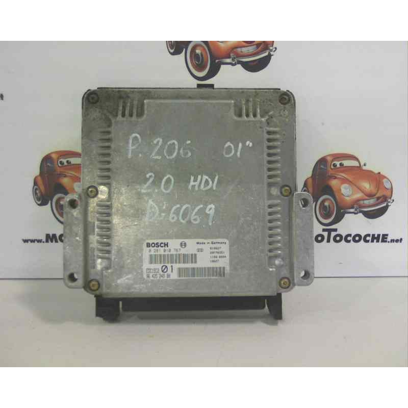 Recambio de centralita motor uce para peugeot 206 berlina 2.0 hdi cat referencia OEM IAM 9643524980 0281010767 6069