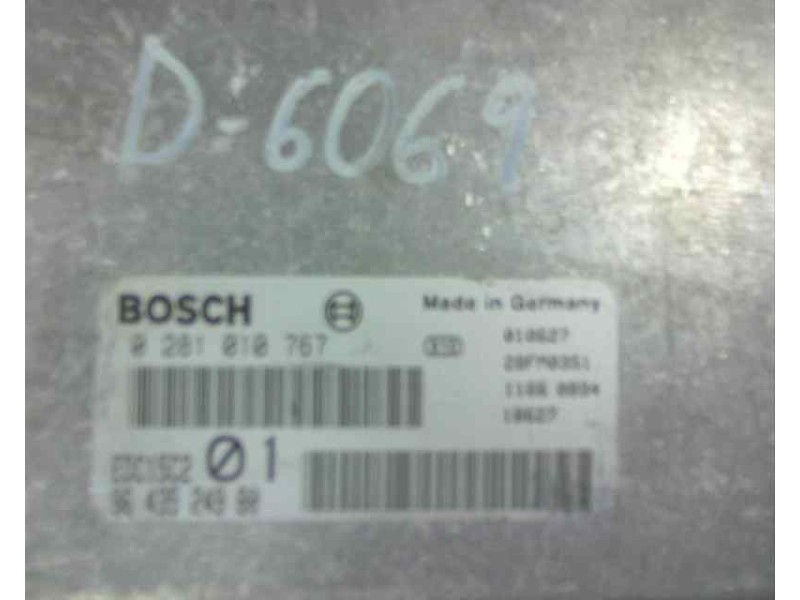 Recambio de centralita motor uce para peugeot 206 berlina 2.0 hdi cat referencia OEM IAM 9643524980 0281010767 6069