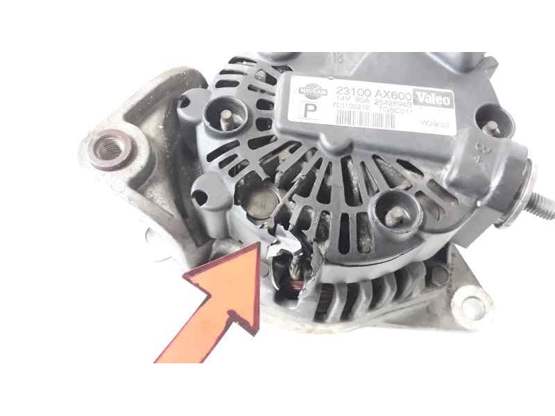 Recambio de alternador para nissan micra (k12e) 1.2 cat referencia OEM IAM 23100AX600 A14167 