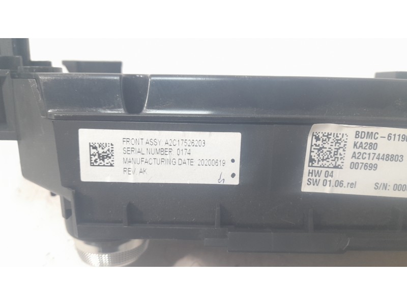 Recambio de mando climatizador para mazda 3 sedán (bp) evolution referencia OEM IAM BDMC61190A  