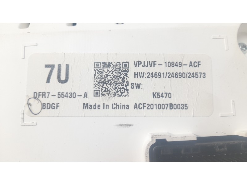 Recambio de cuadro instrumentos para mazda 3 sedán (bp) evolution referencia OEM IAM DFR755430A  
