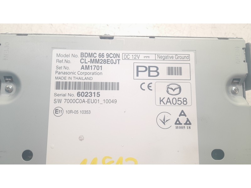 Recambio de sistema navegacion gps para mazda 3 sedán (bp) evolution referencia OEM IAM BDGF611J0A  