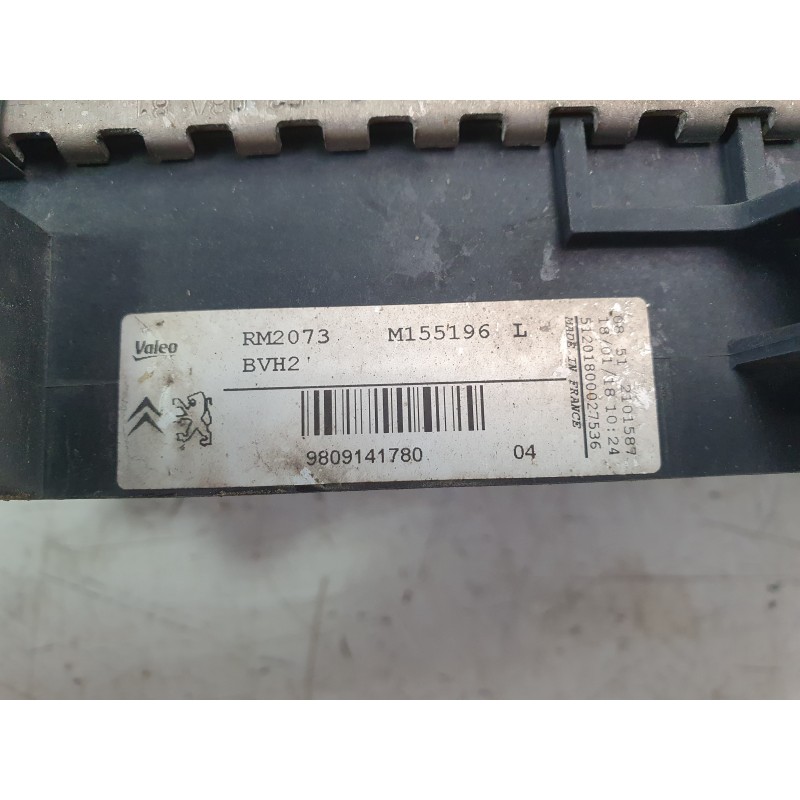 Recambio de radiador agua para citroën c4 picasso ii 1.6 bluehdi 120 referencia OEM IAM 9809141780 M155196 59302