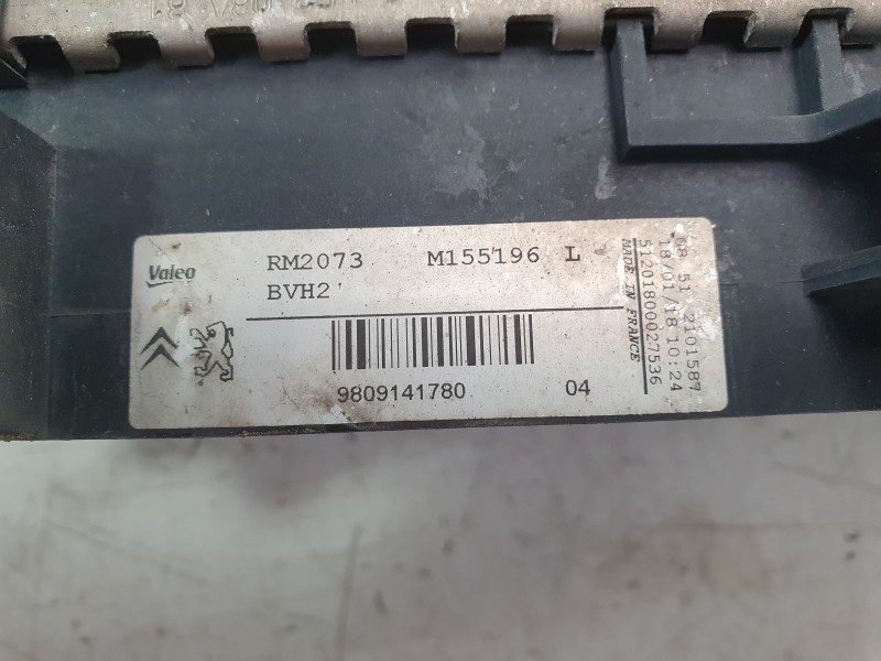 Recambio de radiador agua para citroën c4 picasso ii 1.6 bluehdi 120 referencia OEM IAM 9809141780 M155196 59302