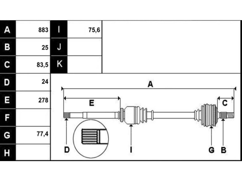 Recambio de transmision delantera derecha para opel corsa f ultimate referencia OEM IAM 9836232080  