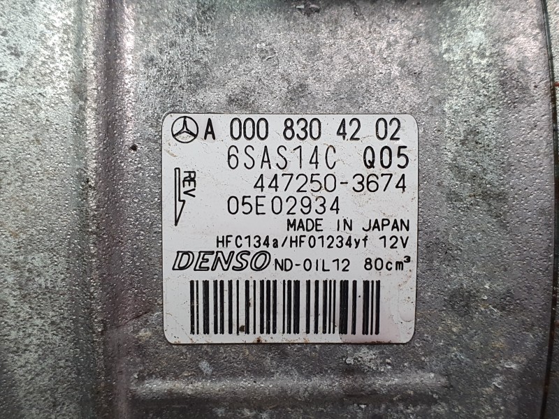 Recambio de compresor aire acondicionado para mercedes-benz b-klasse (bm 247) b 200 d referencia OEM IAM A0008304202  