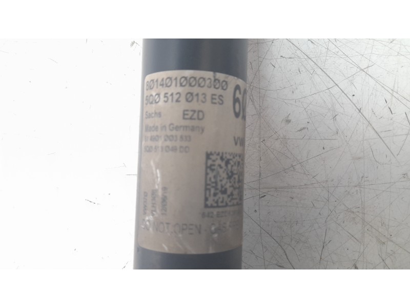 Recambio de amortiguador trasero izquierdo para seat leon (5f1) 1.5 tsi referencia OEM IAM 5Q0512013ES  