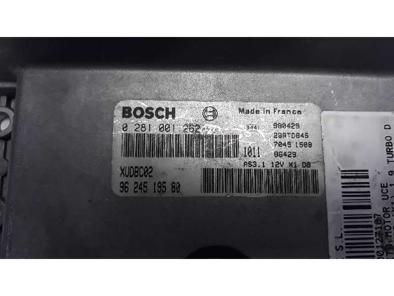 Recambio de centralita motor uce para citroen xantia berlina 1.9 turbodiesel referencia OEM IAM 9624519580 0281001262 