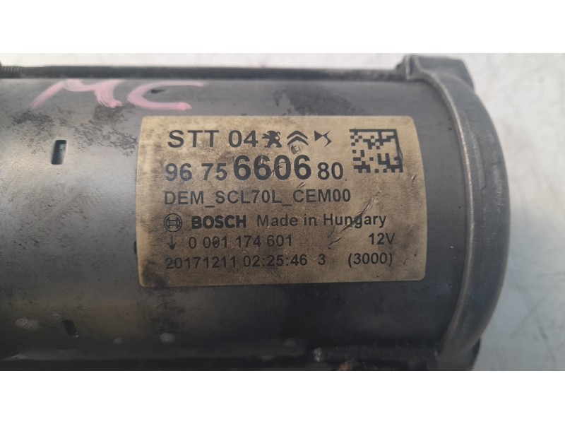 Recambio de motor arranque para peugeot 308 ii (lb_, lp_, lw_, lh_, l3_) 1.6 hdi 100 referencia OEM IAM 9675660680  ARF890501HQ