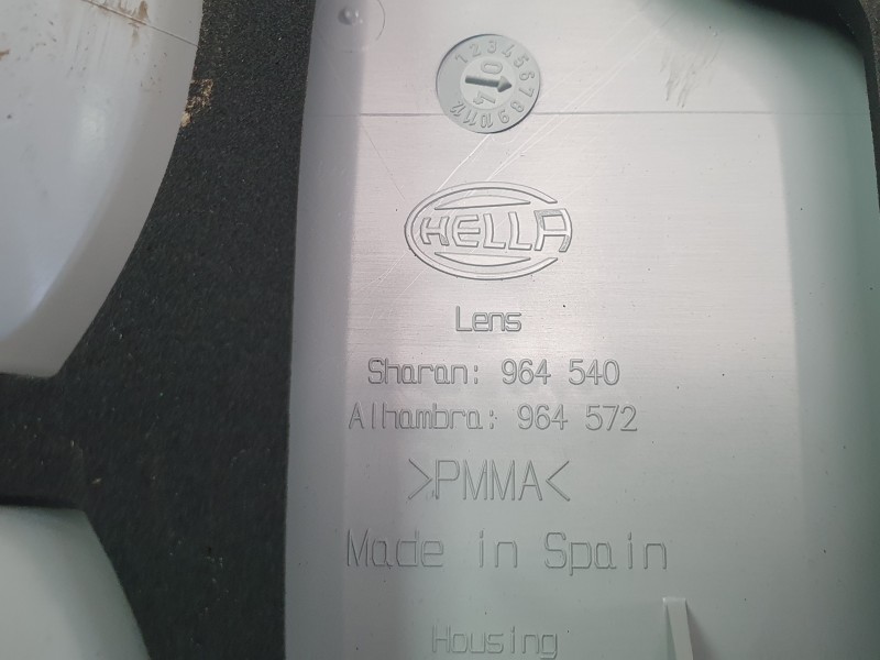 Recambio de piloto trasero derecho interior para seat alhambra (7v8, 7v9) 1.9 tdi referencia OEM IAM 964572 7M7945112 