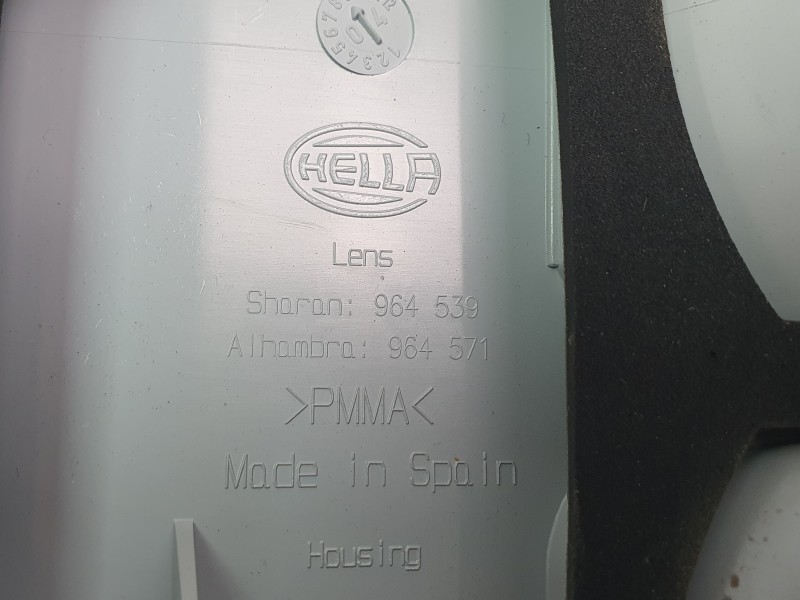 Recambio de piloto trasero izquierdo interior para seat alhambra (7v8, 7v9) 1.9 tdi referencia OEM IAM 964571 7M7945111 