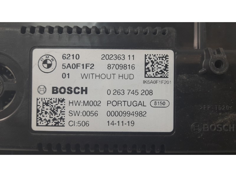 Recambio de cuadro instrumentos para bmw 1 (f40) 118 d referencia OEM IAM 62105A69517  