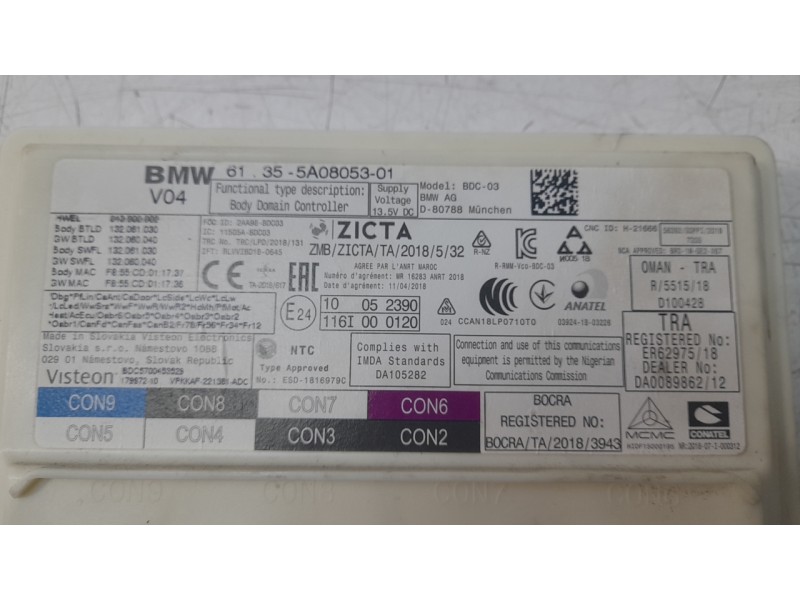 Recambio de caja reles / fusibles para bmw 1 (f40) 118 d referencia OEM IAM 61355A0805301  