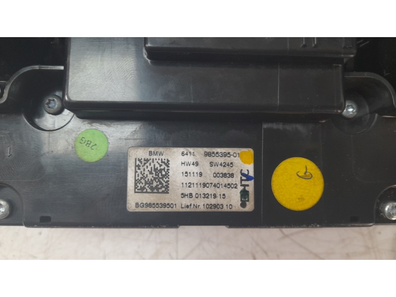 Recambio de mando climatizador para bmw 1 (f40) 118 d referencia OEM IAM 6411985539501  