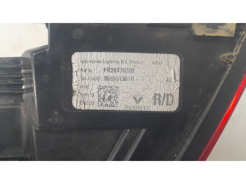 Recambio de piloto trasero derecho para renault talisman (lp_) 1.7 blue dci 120 (lpa7) referencia OEM IAM 265501301R  