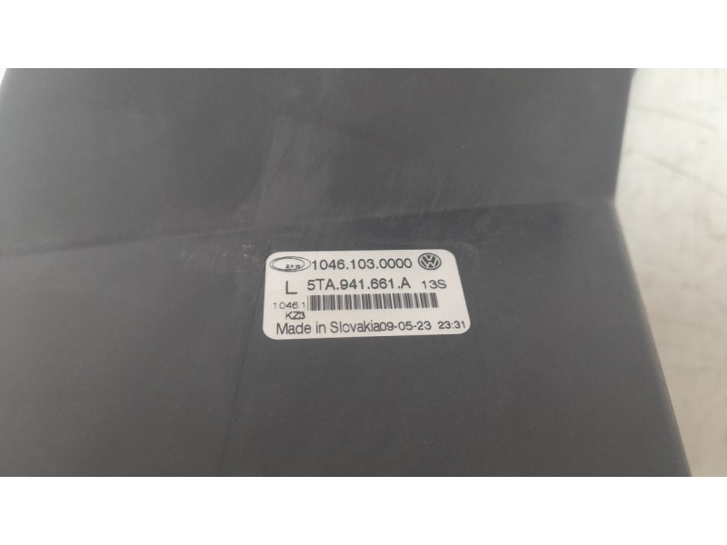 Recambio de faro antiniebla izquierdo para volkswagen touran (5t1) 2.0 tdi referencia OEM IAM 5TA941661A  10123690006 , VG721442