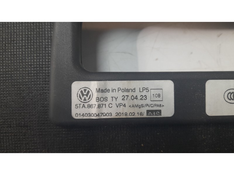 Recambio de bandeja trasera para volkswagen touran (5t1) 2.0 tdi referencia OEM IAM 5TA867871C  