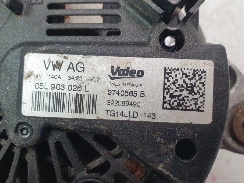 Recambio de alternador para seat leon sportstourer (kl8, kld) 2.0 tdi referencia OEM IAM 05L903026L  ALF350B51