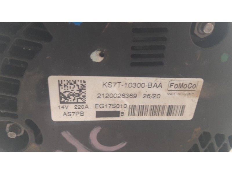 Recambio de alternador para ford kuga titanium referencia OEM IAM 2215253  