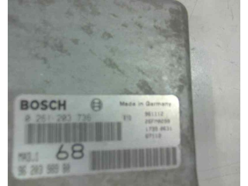 Recambio de centralita motor uce para peugeot 106 (s1) 1.1 referencia OEM IAM 9620398980 0261203736 