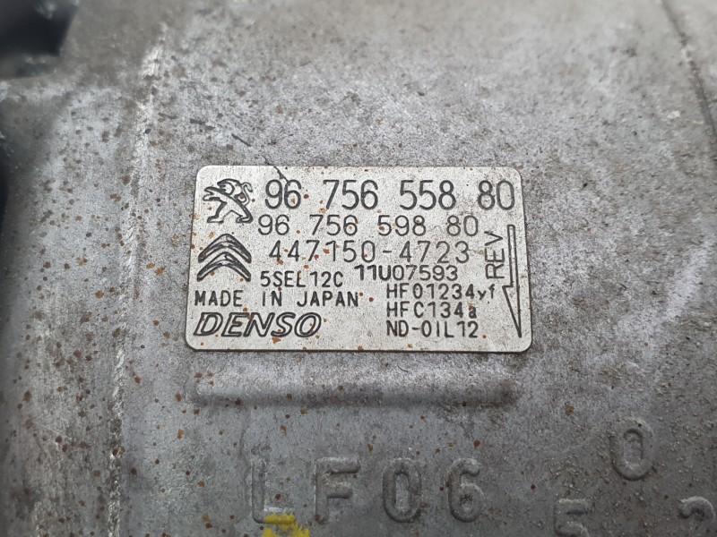 Recambio de compresor aire acondicionado para citroën c4 picasso ii 1.6 bluehdi 120 referencia OEM IAM 9815198580  CAF320007