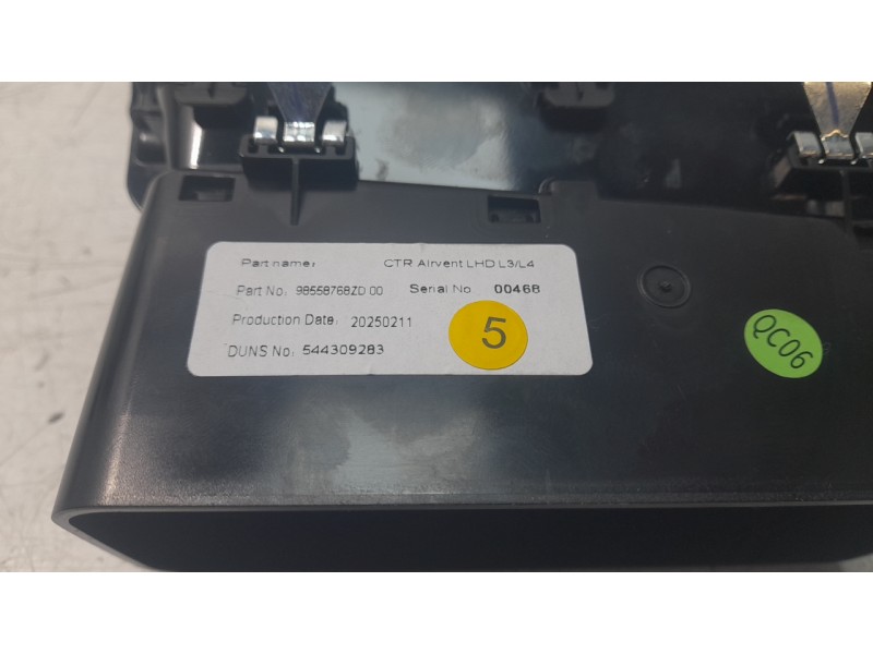 Recambio de rejilla aireadora para citroën nuevo citroen c3 turbo 100 s&s 6v max nuevo citroen c3 turbo 100 s&s 6v max referenci