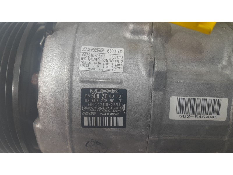 Recambio de compresor aire acondicionado para citroën nuevo citroen c3 turbo 100 s&s 6v max nuevo citroen c3 turbo 100 s&s 6v ma