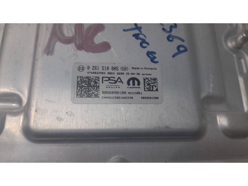 Recambio de centralita motor uce para citroën nuevo citroen c3 turbo 100 s&s 6v max nuevo citroen c3 turbo 100 s&s 6v max refere