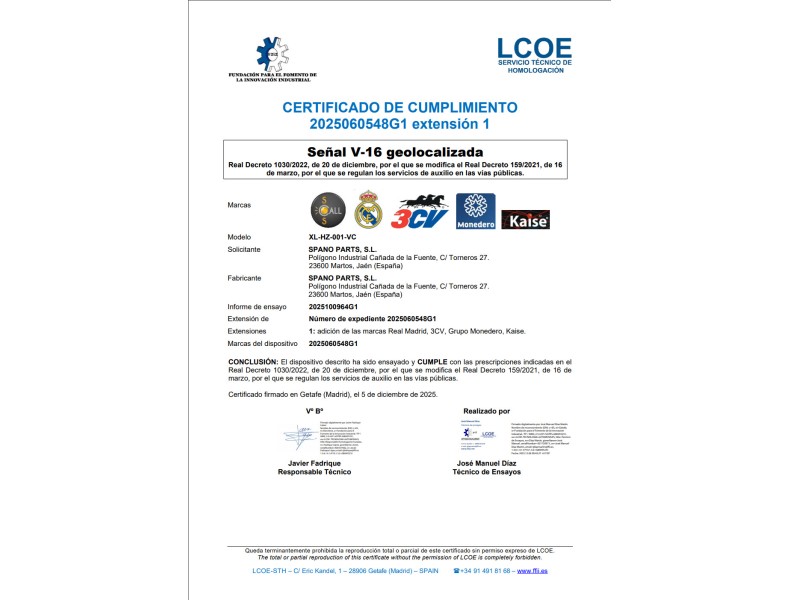 Recambio de baliza v16 para universal universal universal referencia OEM IAM BALIZAV16  