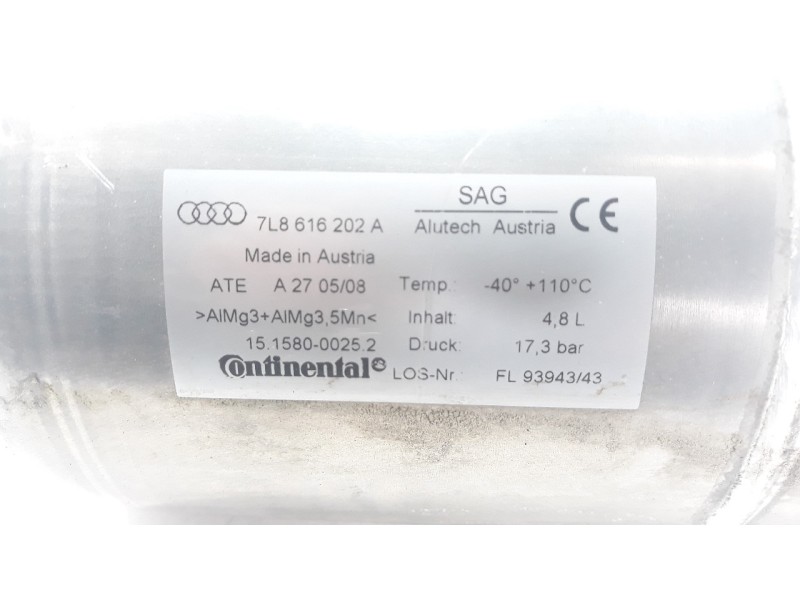 Recambio de acumulador central amortiguacion para audi q7 (4l) 3.0 v6 24v tdi referencia OEM IAM 7L8616202A  