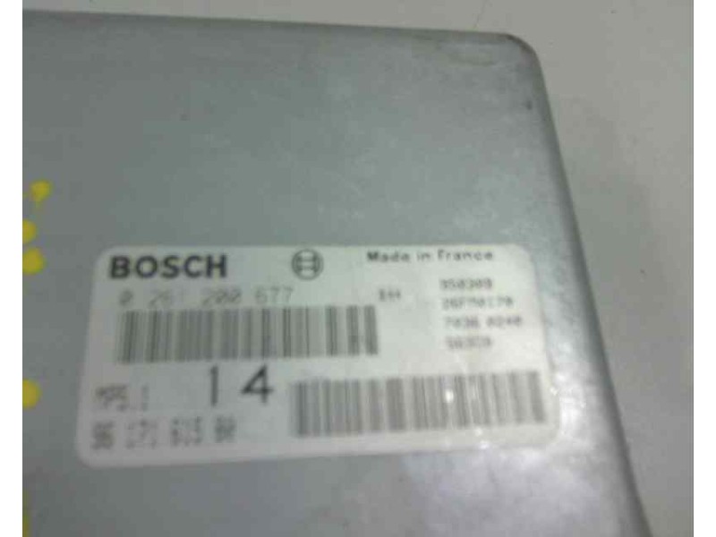 Recambio de centralita motor uce para peugeot 306 berlina 3/4/5 puertas (s2) 1.6 referencia OEM IAM 0261200677 9617161580 4541