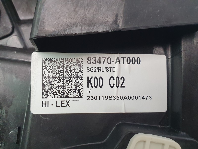 Recambio de elevalunas trasero izquierdo para kia niro ii (sg2) 1.6 gdi hybrid referencia OEM IAM 83470AT000 83450AT000 