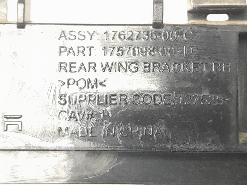 Recambio de soporte paragolpes trasero derecho para tesla model 3 (5yj3) ev referencia OEM IAM 176273500C  