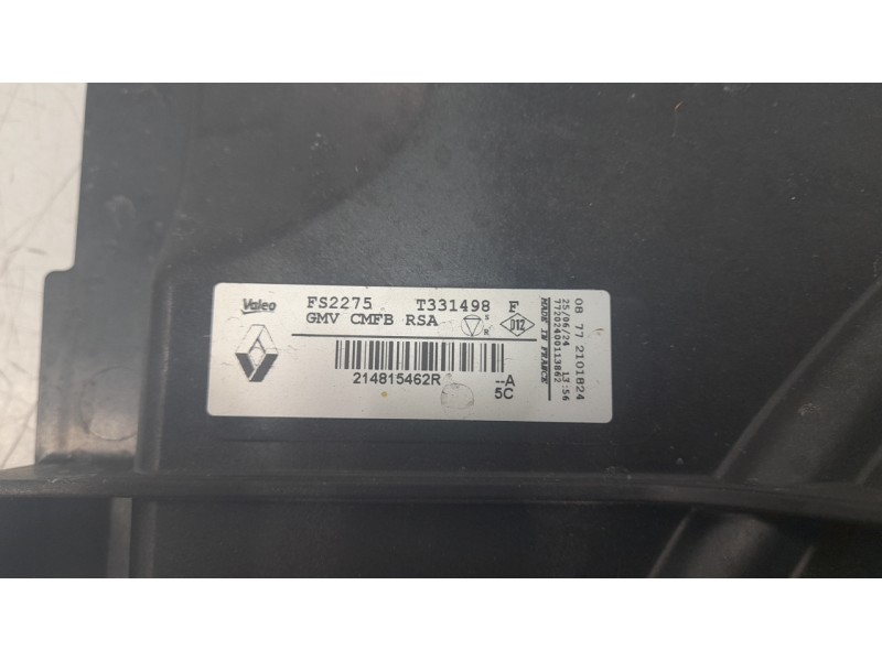 Recambio de electroventilador para renault clio v referencia OEM IAM 214815148R  
