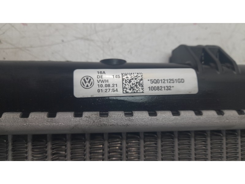 Recambio de radiador agua para volkswagen t-roc (a11, d11) 1.0 tsi referencia OEM IAM 5Q0121251GD  58453 , 11458002338